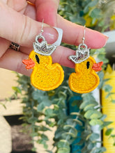 Rubber Ducky Crown Prince/Princess FSL Earrings - In the Hoop Freestanding Lace Earrings