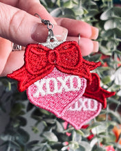 XOXO Heart Bow Earrings