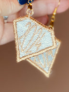 2024 Diamond FSL Earrings - In the Hoop Freestanding Lace Earrings