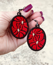 Flower Trip FSL Earrings - Abstract Floral In the Hoop Freestanding Lace Earrings