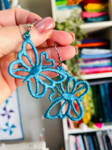 Pendientes Butterfly FSL - Pendientes de encaje independientes en el aro