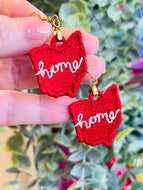 Ohio FSL Earrings - In the Hoop Freestanding Lace Earrings