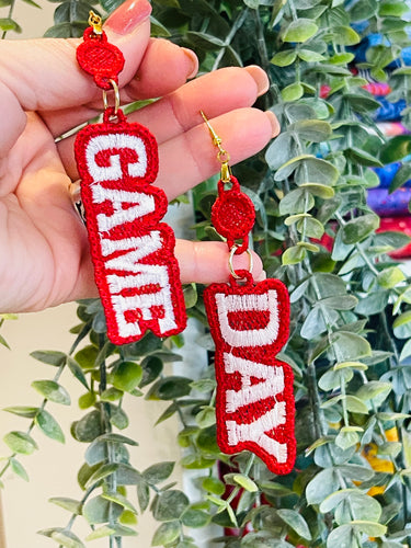 GAME DAY FSL Earrings In the Hoop Freestanding Lace Earrings