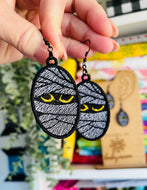 Mummy FSL Earrings - In the Hoop Freestanding Lace Earrings