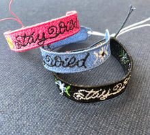 FSL Friendship Bracelet Stay Wild- In the Hoop Freestanding Lace Bracelet in Three Sizes