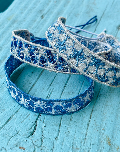 FSL Friendship Bracelet Stars - In the Hoop Freestanding Lace Bracelet in Three Sizes