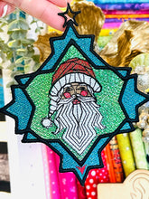 Stained Glass Santa Freestanding Lace Ornament or Bookmark for 5x7 hoops