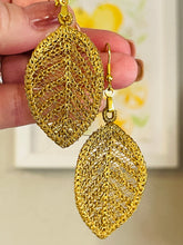 Crochet Leaf Earrings - In the Hoop Freestanding Lace Earrings