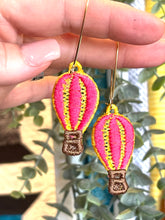 Hot Air Balloon Earrings- In the Hoop Freestanding Lace Earrings