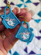 Teacup FSL Earrings - Freestanding Lace Earring Design - In the Hoop Embroidery Project