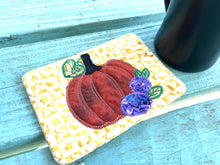 Hello Pumpkin Raw Edge Applique Mug Rug