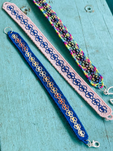 FSL Friendship Bracelet FLORAL - In the Hoop Freestanding Lace Bracelet in Three Sizes