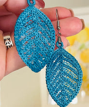 Crochet Leaf Earrings - In the Hoop Freestanding Lace Earrings