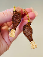 Boucles d’oreilles FSL Turkey Leg - Boucles d’oreilles en dentelle autoportantes In the Hoop