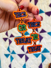 Trick or Treat Dangle FSL Earrings - In the Hoop Freestanding Lace Earrings