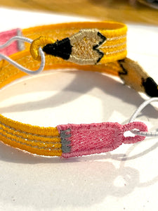 FSL Friendship Bracelet Hearts - In the Hoop Bracelet en dentelle autoportant en trois tailles