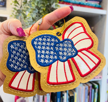 American Bow Ornament Embroidery Design | Patriotic Applique Ornament | USA 250 Machine Embroidery File