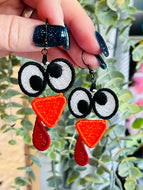 Pendientes FSL de lágrima de pavo - Pendientes de encaje independientes en el aro