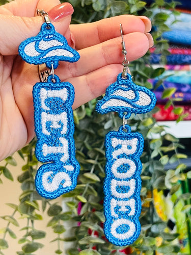 Let's Rodeo FSL Earrings In the Hoop Freestanding Lace Earrings