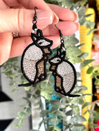Boucles d’oreilles Armadillo FSL - Boucles d’oreilles en dentelle autoportantes In the Hoop