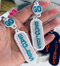 FSL Go Team Blank Bar Dangles FSL Earrings- In the Hoop Freestanding Lace Earrings That You Can Personalize!