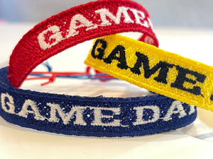 FSL Friendship Bracelet "GAME DAY" - In the Hoop Freestanding Lace Bracelet in Three Sizes