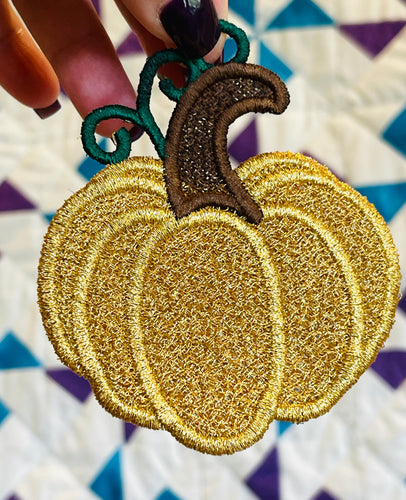 Princess Pumpkin Freestanding Lace Suncatcher or Bookmark for 4x4 Hoops