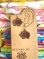 Boucles d’oreilles Pan Dulce Puerquito FSL - Boucles d’oreilles en dentelle autoportantes In the Hoop