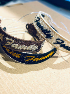 FSL Friendship Bracelet Faith Family Football - In the Hoop Freestanding Lace Bracelet in Three Sizes