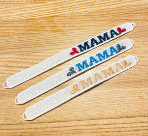 Bracelet d’amitié FSL MAMA- Bracelet en dentelle autoportant In the Hoop en trois tailles