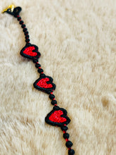 FSL Triple Heart Strings Bracelet Length - In the Hoop Freestanding Lace Bracelet in Three Sizes