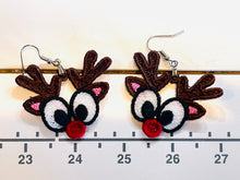 Reindeer Giblets FSL Earrings - In the Hoop Freestanding Lace Earrings