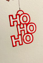 HO HO HO Christmas Freestanding Lace Ornament or Bookmark