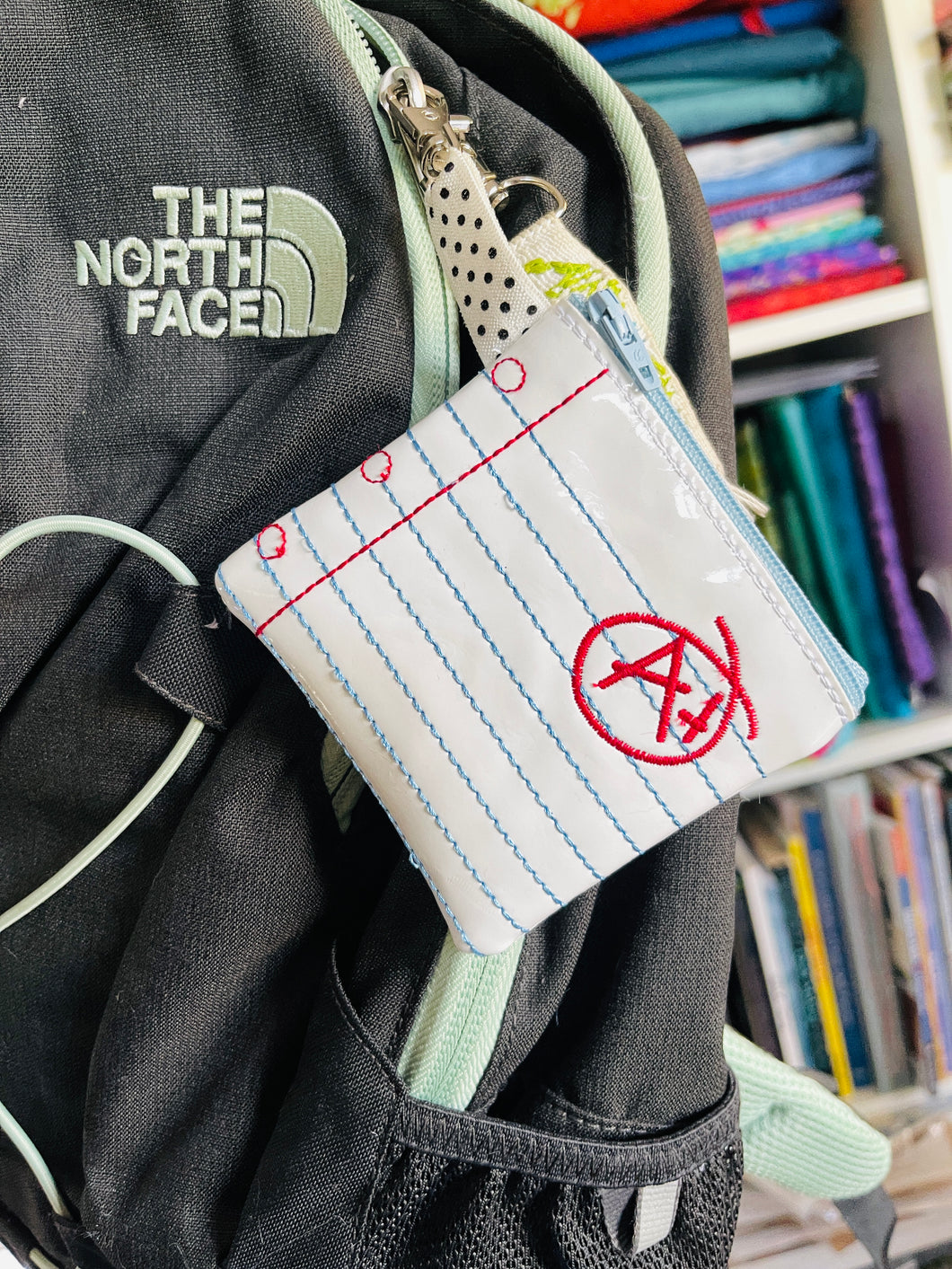 Side Zipper A Plus Notebook Paper Zipper Bag 4x4