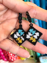 Flying Geese Quilt Block Dangle Boucles d’oreilles SET- Dans le cerceau Boucles d’oreilles en dentelle autoportantes