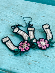 Pendientes FSL Big Daisy Dangles - Pendientes de encaje independientes en el aro
