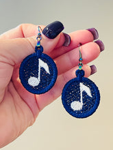 Music Note FSL Earrings - In the Hoop Freestanding Lace Earrings