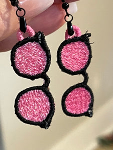 Shades FSL Earrings - In the Hoop Freestanding Lace Earrings