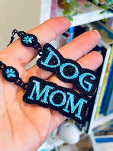 Dog Mom FSL Earrings In the Hoop Freestanding Lace Earrings