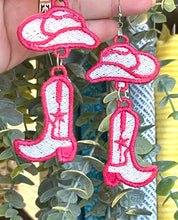Cowgirl Dangles FSL Earrings SET- In the Hoop Freestanding Lace Earrings