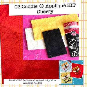 Bee Sweet Creative Lucky Mine Applique KIT – Cherry Cuddle® C3 