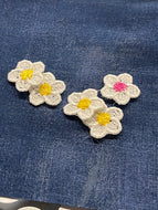 Flower Studs FSL Earrings - In the Hoop Freestanding Lace Earrings