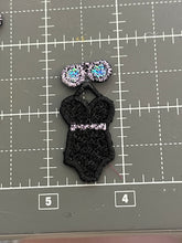 One Piece Swimsuit with Mylar Glasses/Goggles Freestanding Lace Machine Embroidery Designs