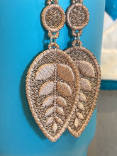 Drop Leaf Dangles FSL Earrings - In the Hoop Freestanding Lace Earrings