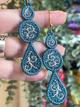 Triple Dipper FSL Earrings - In the Hoop Freestanding Lace Earrings