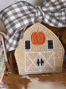 The Old Pumpkin Barn Freestanding Lace (FSL) Ornament