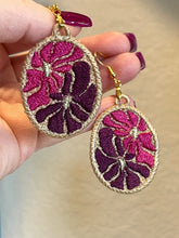 Flower Trip FSL Earrings - Abstract Floral In the Hoop Freestanding Lace Earrings