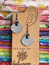 Princess Pumpkin FSL Earrings - Freestanding Lace Earring Design - In the Hoop Embroidery Project