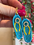 Boucles d’oreilles FSL Flip Flop - Boucles d’oreilles en dentelle autoportantes In the Hoop