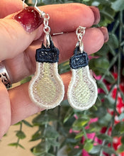 Lightbulb Mylar Freestanding Lace Earrings
